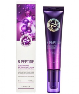 ENOUGH Крем для кожи вокруг глаз с пептидами 8 Peptide Sensation Pro Balansing Eye Cream, 30мл