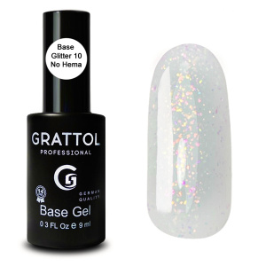 Grattol Rubber Base Glitter 10