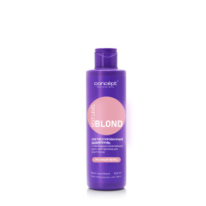 Шампунь для нейтрализации желтизны с пептидным комплексом NEXT LEVEL BLOND Розовый кварц, 300 мл