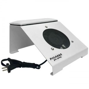 Пылесборник-подставка маникюрный Polarus 80 Вт с подушкой (металл, белый) ND-PRO (handbar-w-plus)