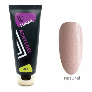 Acrygel Lunail - &quot;Natural&quot; светло-бежевый с шиммером &quot;06&quot;, 30 мл