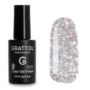 Grattol Color Gel Polish Bright Silver