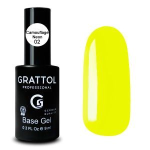 Grattol Rubber Base Camouflage Neon 02, 9 мл