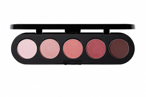 MAKE-UP ATELIER Тени прессованные палитра 5 цв Т10 сиренево-коричневые тона Palette Eyeshadows, 10 г