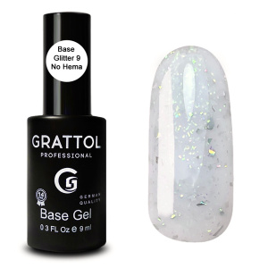 Grattol Rubber Base Glitter 9