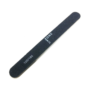 OneNail Пилочка прямая черная (на деревяной основе) 100/180, 1 шт