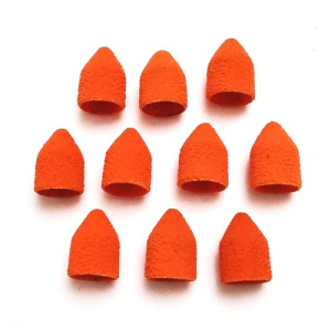 Колпачки для педикюра (конус) Lukas 10 мм 150 грит, 5 шт