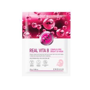 ENOUGH Маска тканевая с витаминами Real Vita 8 Complex Pro Bright Up Mask, 25 г