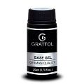 Grattol IQ Rubber Base Gel, Гипоаллергенная, 20 мл