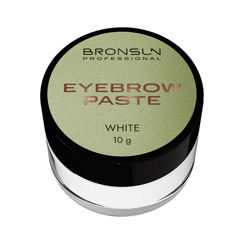 BRONSUN Паста для бровей, цвет белый, 10 г