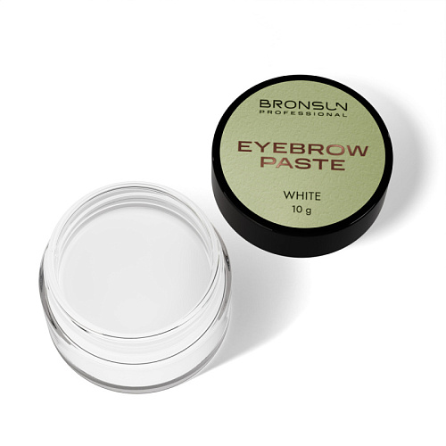 BRONSUN Паста для бровей, цвет белый, 10 г