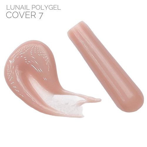 Polygel Lunail - камуфлирующий бежево-персиковый COVER 7, 30 мл