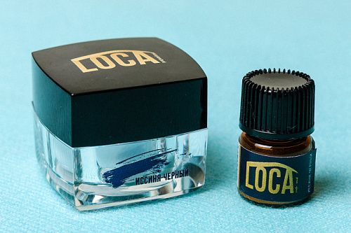 LOCA Краситель для бровей, иссиня-черный, 4 г.