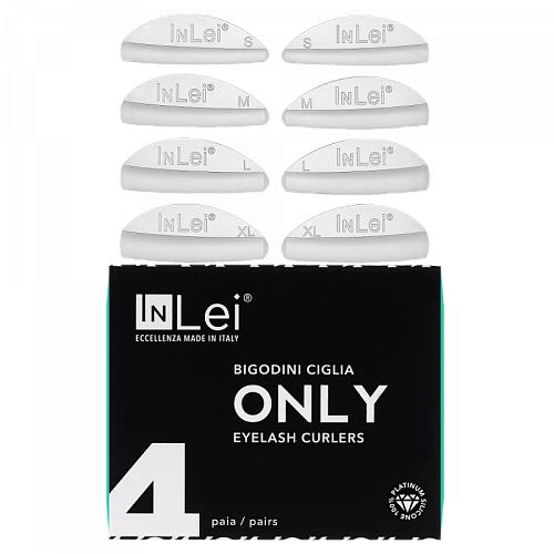 InLei Набор силиконовых бигудей для завивки натуральных ресниц &quot;Only&quot; 4 pairs MIX Pack