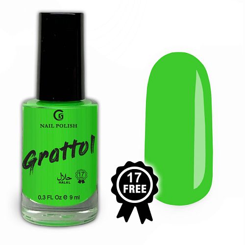 Grattol Лак для ногтей Poisonous Green, 9 мл