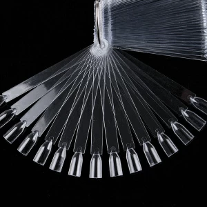 Палитра-веер на кольце прозрачная, 50 шт