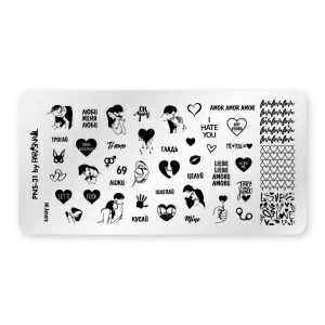 Пластина для стемпинга PNS-31 (6*12 см) ParisNail