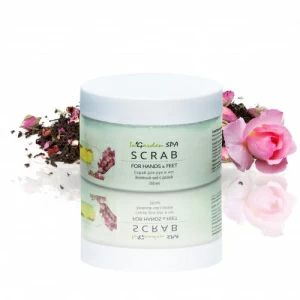 Скраб для рук и ног "Зеленый чай с розой", 250 мл
