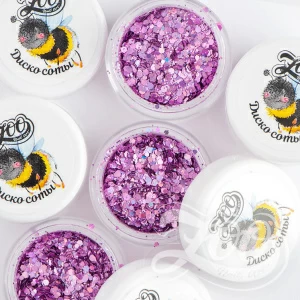 1336 Шестигранники микс "Диско соты", 2 гр