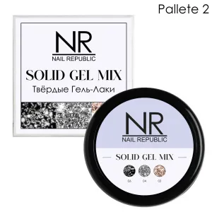 Твердый гель-лаки SOLID GEL MIX, Pallet 02 (flash 06,04,03)