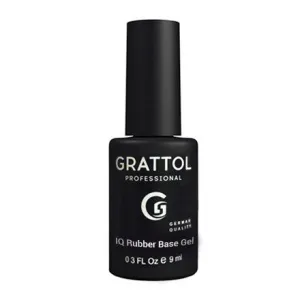 Grattol IQ Rubber Base Gel, Гипоаллергенная, 9 мл