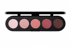 MAKE-UP ATELIER Тени прессованные палитра 5 цв Т10 сиренево-коричневые тона Palette Eyeshadows, 10 г