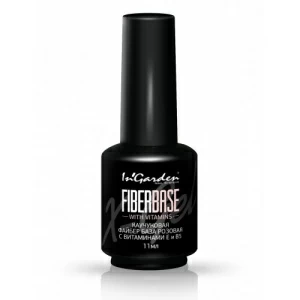 Каучуковая Файбер база розовая с витаминами Е и В5 FIBER pink, 11 мл