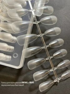 OneNail Типсы для наращивания Зауженный овал (матовые) 240 шт.