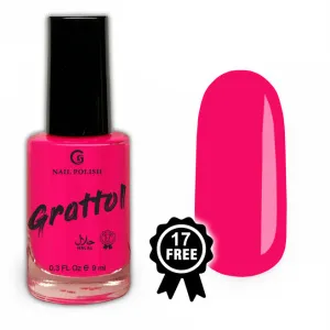 Grattol Лак для ногтей Mad Pinky Red, 9 мл