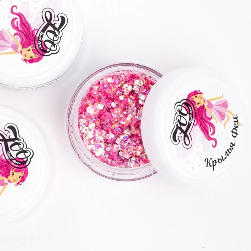 1560 Шестигранники микс "Крылья феи", 2 гр