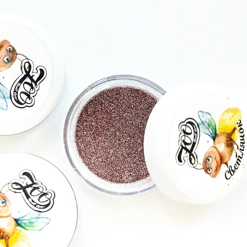 1604 Светоотражающий глиттер "Светлячок", 1 гр розовый