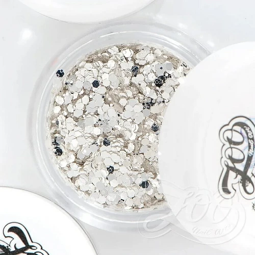 1390 Шестигранники микс "Диско соты", 2 гр