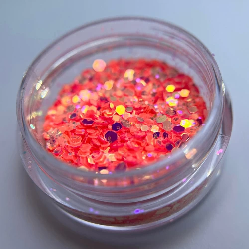 1744 Шестигрнники микс "Крылья феи" флуоресцентные, 2 гр