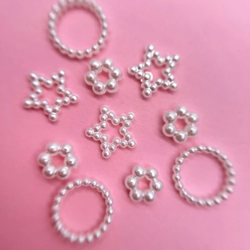 1814 Фигурки объемные "Жемчуг", 10 шт