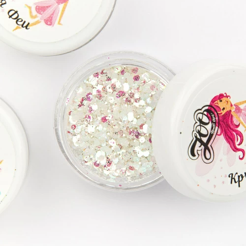 1406 Шестигранники микс "Крылья феи", 2 гр