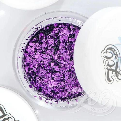 1395 Шестигранники микс "Диско соты", 2 гр