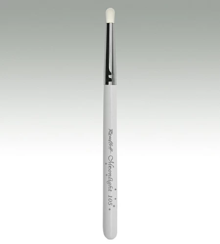 105. Кисть цилиндрическая для растушевки, коза белая Moonlight №7